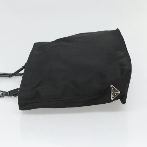 PRADA Chain Shoulder Bag Nylon Black Auth - Picture 5 of 16